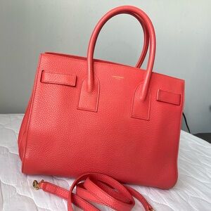 Yves Saint Laurent Coral Satchel Bag